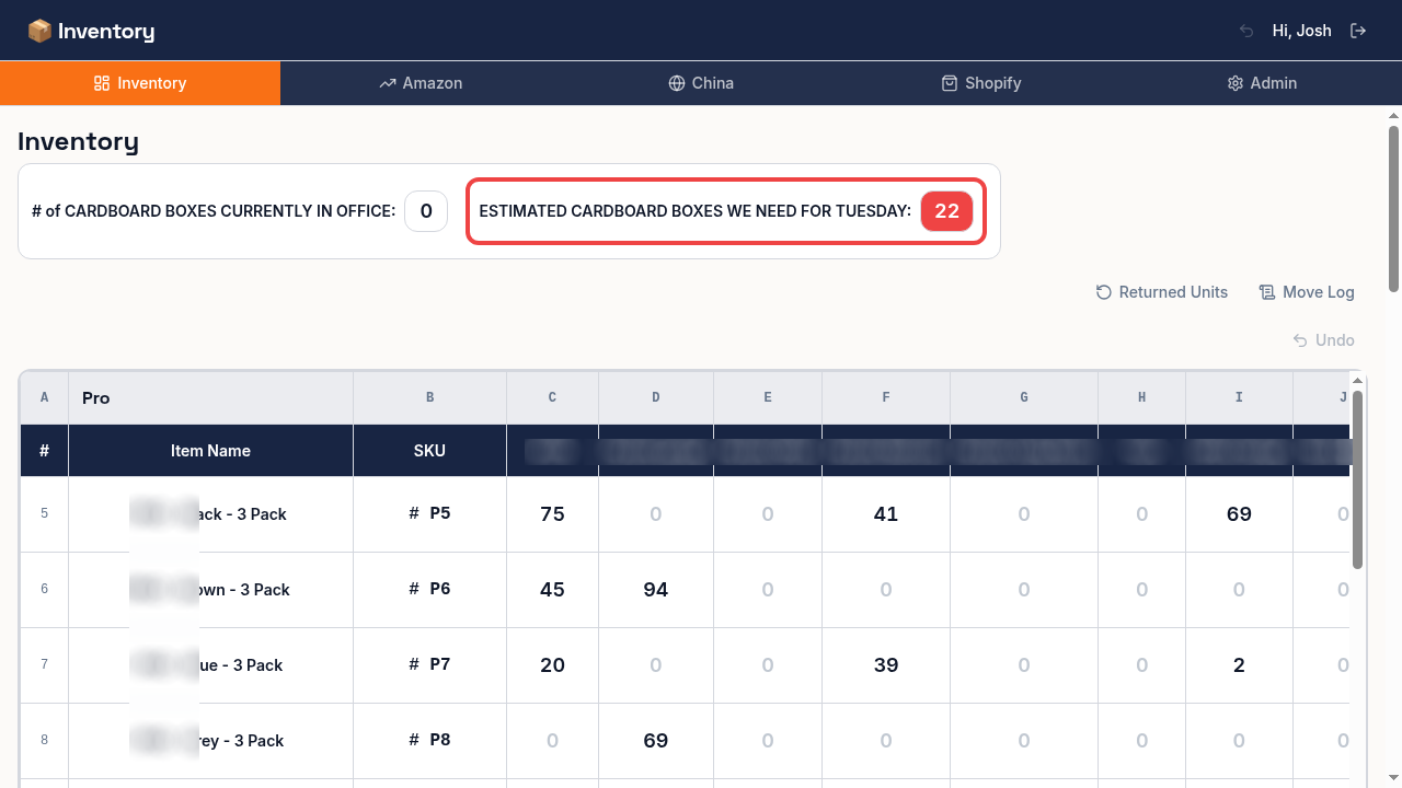 Grid Check Inventory Warehouse Inventory Tracker